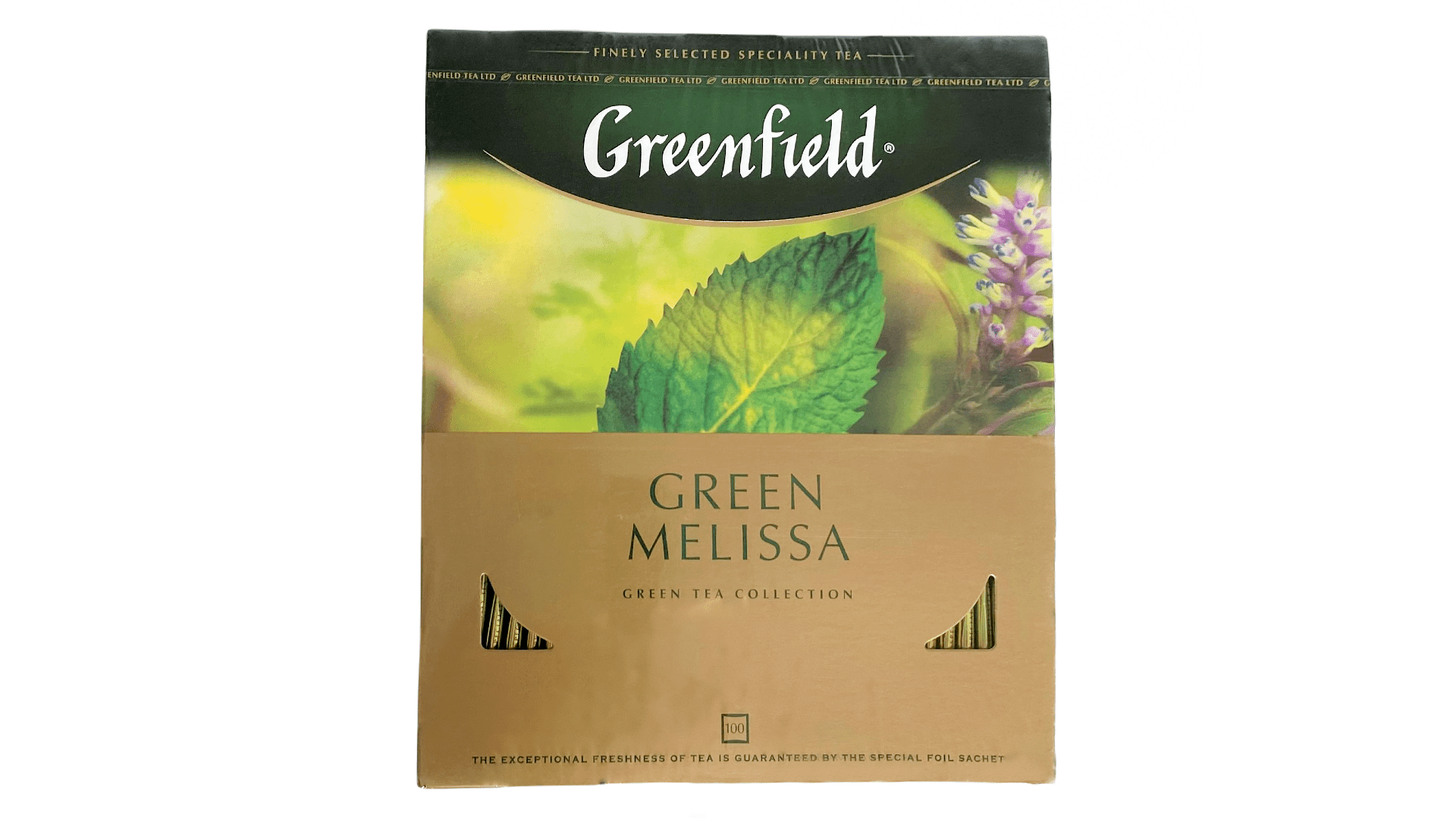 Зеленый чай гринфилд в пакетиках. Greenfield Green Melissa (100пак.).
